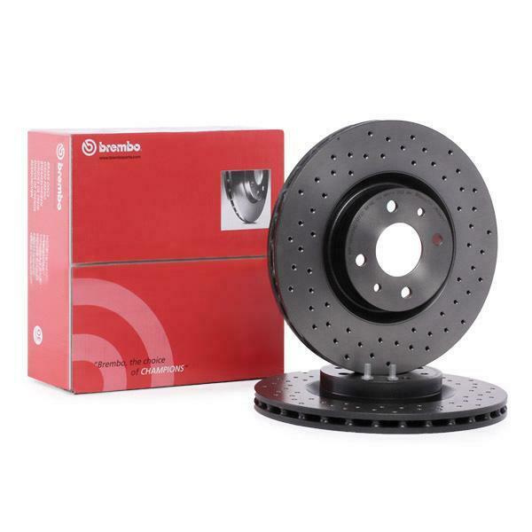 Coppia Dischi Anteriori Brembo 284mm Forati Abarth 500/595/695 1.4  Autoventilati