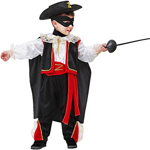 Vestito Carnevale Costume Piccolo Vendicatore Zorro 0094 Party Festa Bambino Ebay